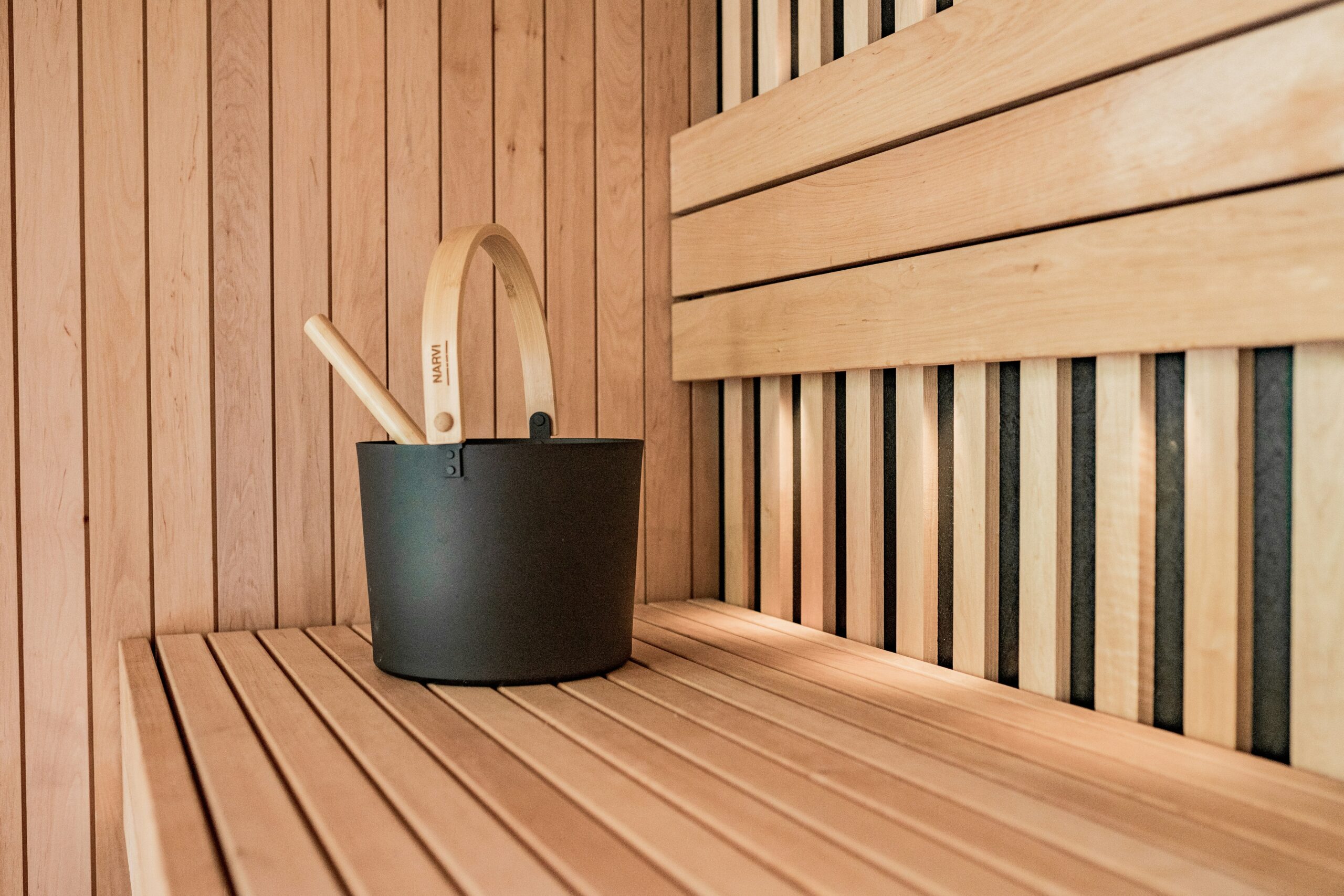 sauna dans l'annexe de La Source, Maison de vacances dans les Vosges, au Tholy près de Gerardmer